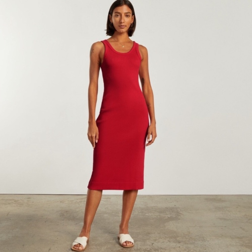 Everlane ribbed tank dress